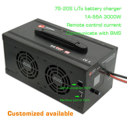 54V 3000W Lithium LTO LiTo Ac To Dc Battery Charger 7S-20S 1A-55A